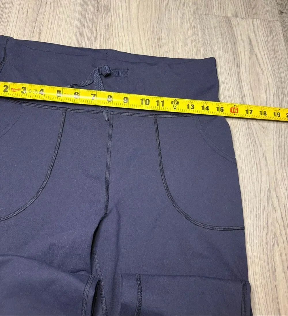 Lululemon Inkwell Navy Blue Skinny Will size 10 RARE